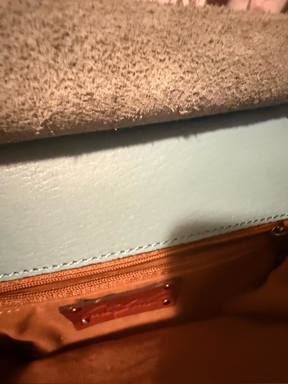 New Patricia Nash Teal Floral Embossed Leather Crossbody Bag with Dust Bag - Picture 3 of 8
